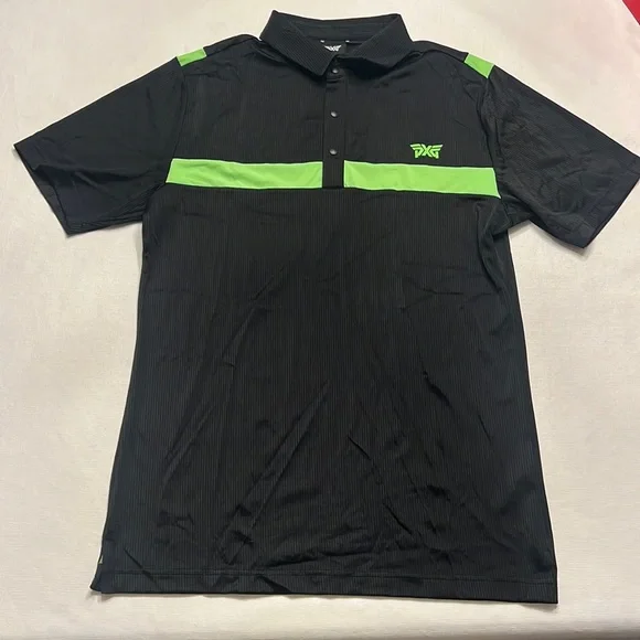 PXG Comfort Fit Turbo Polo Black & Green